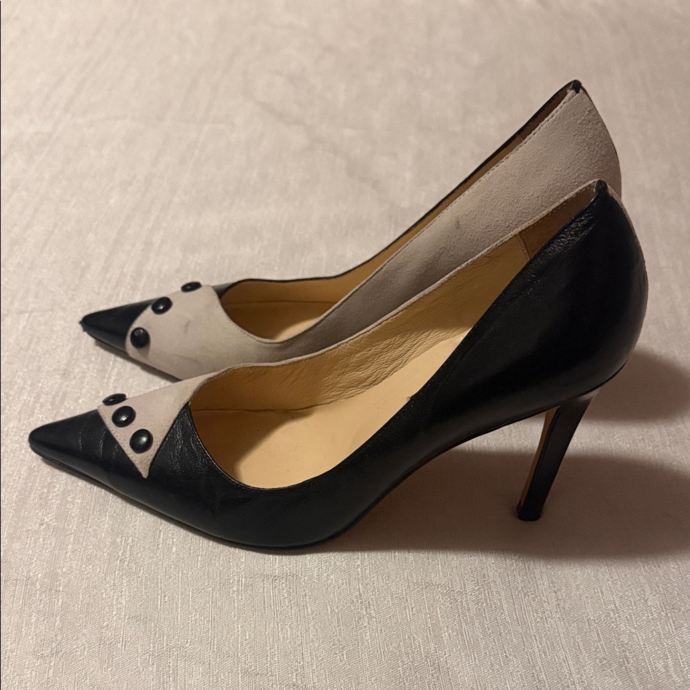 Constança Basto Black and Cream Women Shoes - Picture 2 of 7